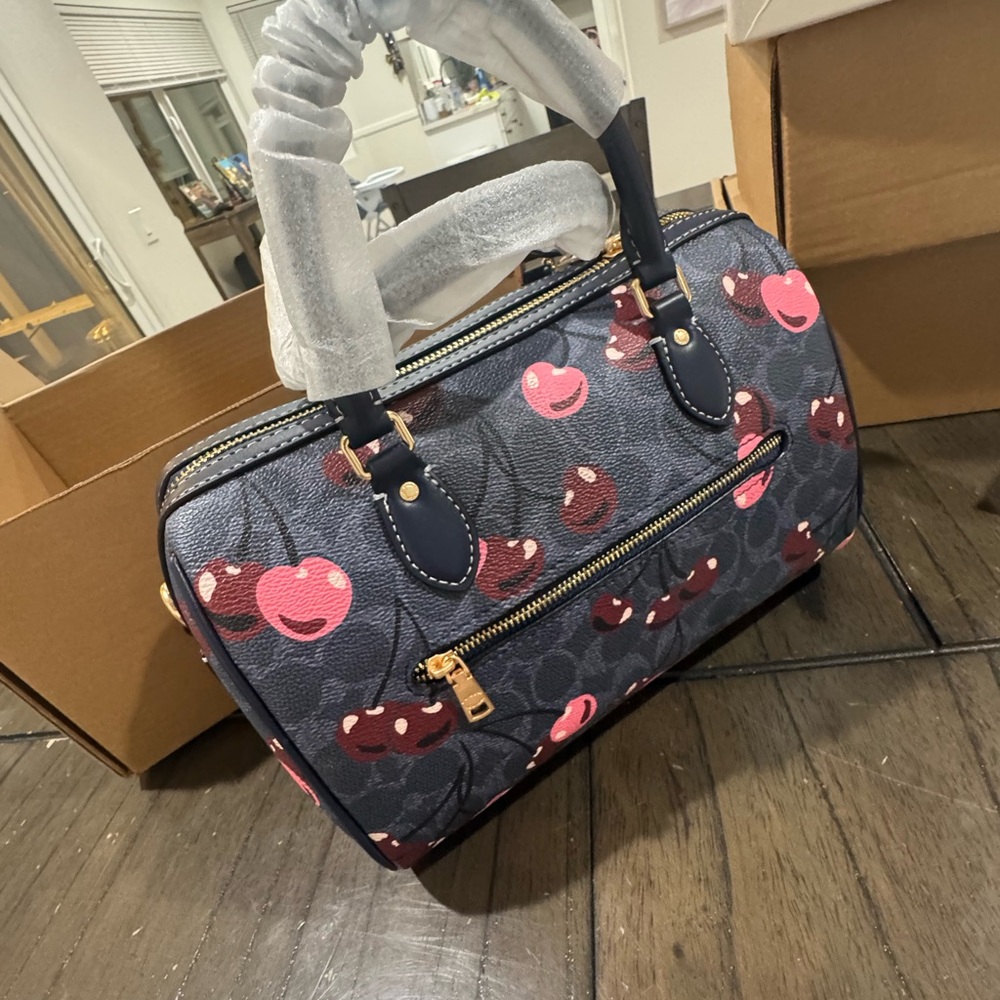 Coach Women's Blue and Pink Satchel - Picture 3 of 4